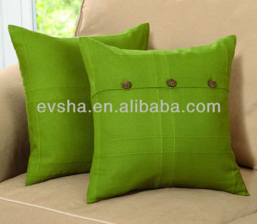 Green color pillow with strip and comforter set (EV-B005-P)