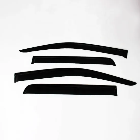 Ycsun Exterior Accessories Black Door Visor Window Rain Deflector for Isuzu DMAX (2012, 2014, 2016)