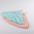 Hanging hand microfiber towels for household