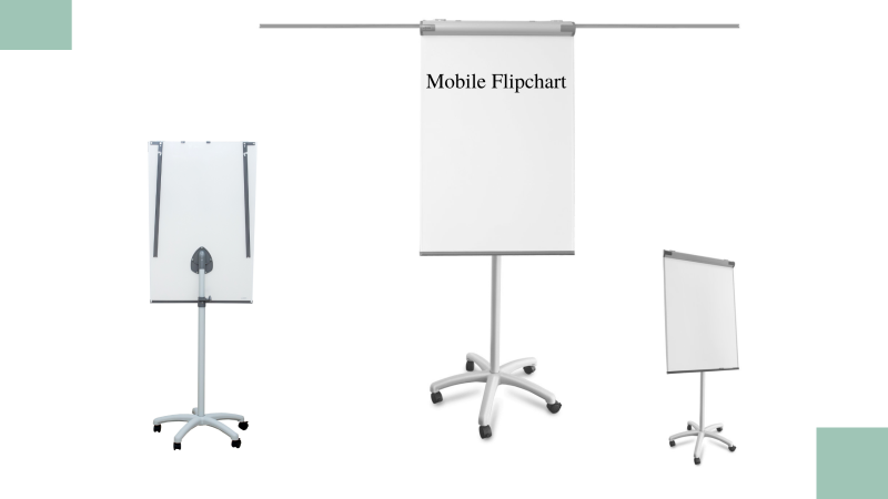 Protable Easel Using Various Magnetic Flipchart Whiteboard