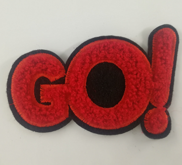 1 Layer Black Felt Go Chenille Patch Custom