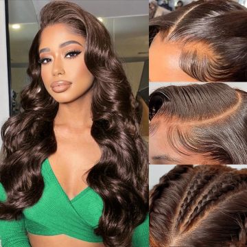 Chocolate Brown Lace Front Wig 13x4