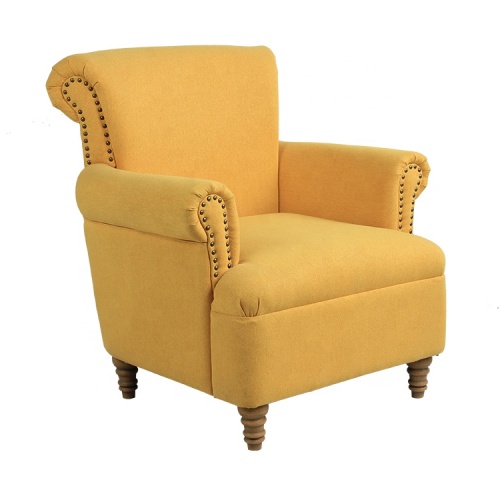 Leisure Single Sea Fabric Sofa Restaturant Chairs