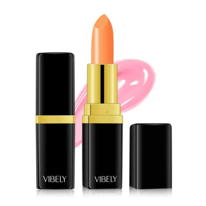 VIBELY Temperature Color Changing Lipstick: Healthy, Natural, Red, Long-Lasting, Moisturizing Makeup
