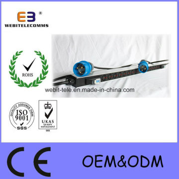 IEC Type Rack PDU with Industrial Plug