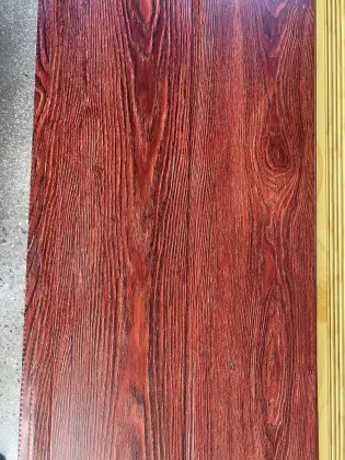 Red Chicken Wing Wood Grain PU Sandwich Panels for Walls