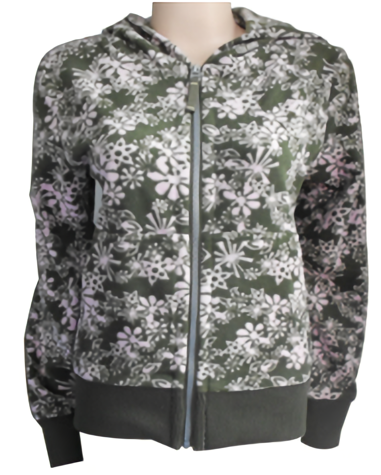 polyester printed micro fleece coats