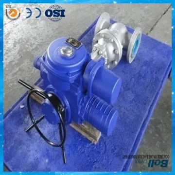 Electric cast iron flange end Motorized gate valve
