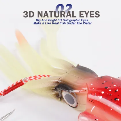 UV Lure Skert Luminous Squid Hook 60g120g150g Octopus Squid Bionic Bait for Sea