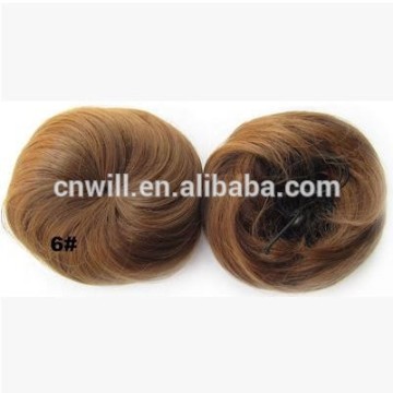 New style hair bun Chignon Ponytail Drawstring Hairpieces Color Black #6