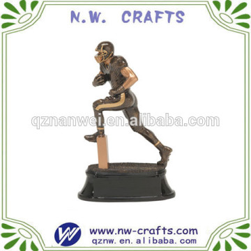 Resin antique gold football rugby trophy souvenir awards
