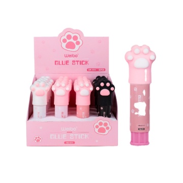 Weibo Wholesale Cat Paw Cartoon Glue Sticks - Kawaii Cute PVA 16pcs/Pack