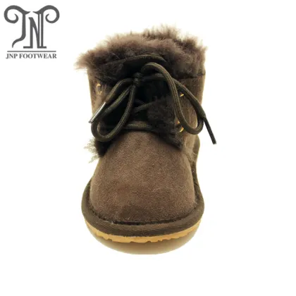winter sheepskin baby booties