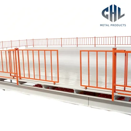 Rust-Proof Metal Farm Fence with Vertical Guardrails