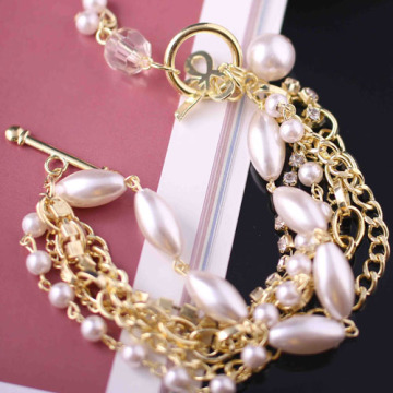 Gold Chain Bracelet With Spike Bracelet Yusr-118