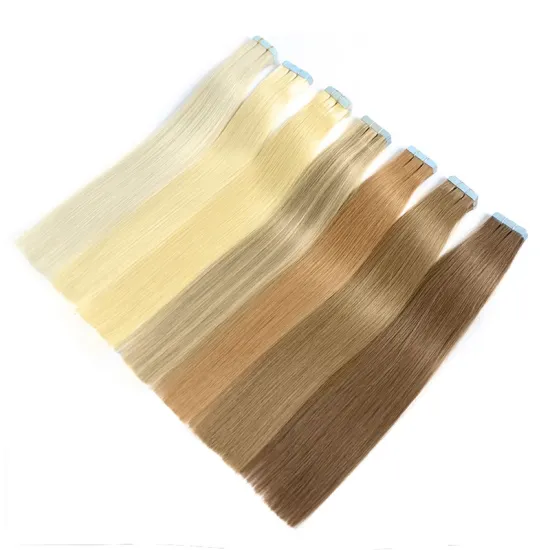 Wholesale Hair Extensions Making Machine 100% Human Hair Remy Packaging Black Double Drawn Skin Weft Hair Extensions Tape In