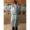 disposable nonwoven pe film  coating isolation gown