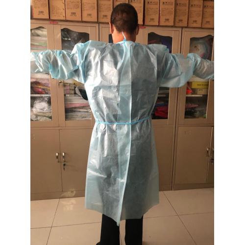 pp pe isolation gown pass AAMI BP70