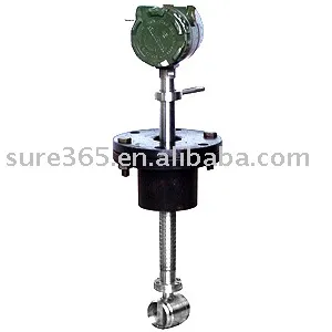 Insertion vortex flow meter