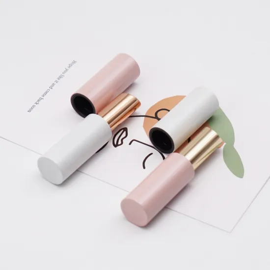 Magnetic Slim Pink Empty Lipstick Container Tube