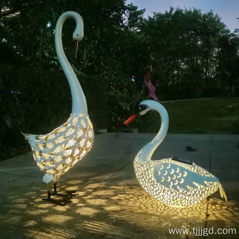 Luminous Iron Swan Lamp