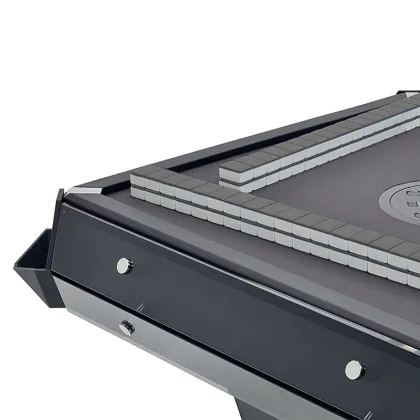 Customizable Black Glass Automatic Mahjong Machine Game Table