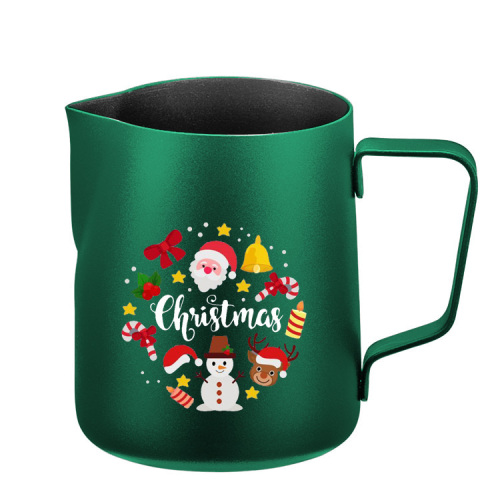 Milk Frothing Pitcher With Logo Christmas