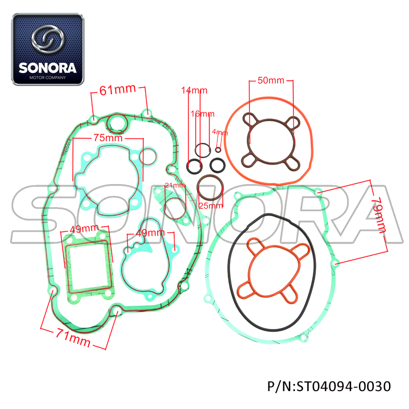 ST04094-0030 MINARELLI AM6 Engine GASKET KIT (1)