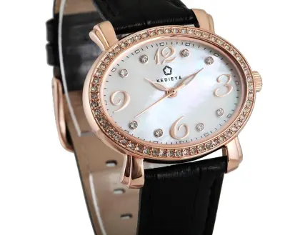 Quartz watch womens' watch stainless steel