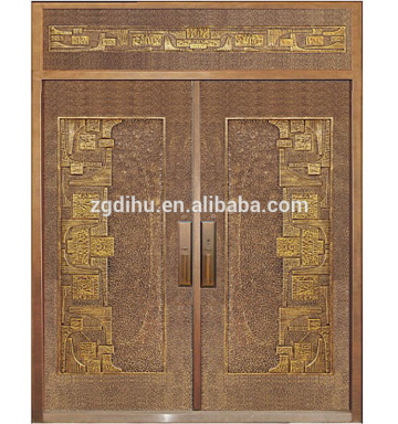 Cast aluminum door for villa