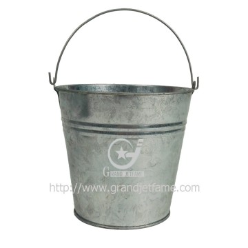 homeware 12 L galvanized bucket with handle