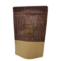 Bolsa de empaquetado de café personalizado de papel kraft natural