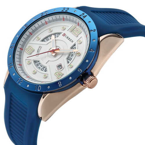 CURREN Fashion Silicon Band Men Wrist Watches