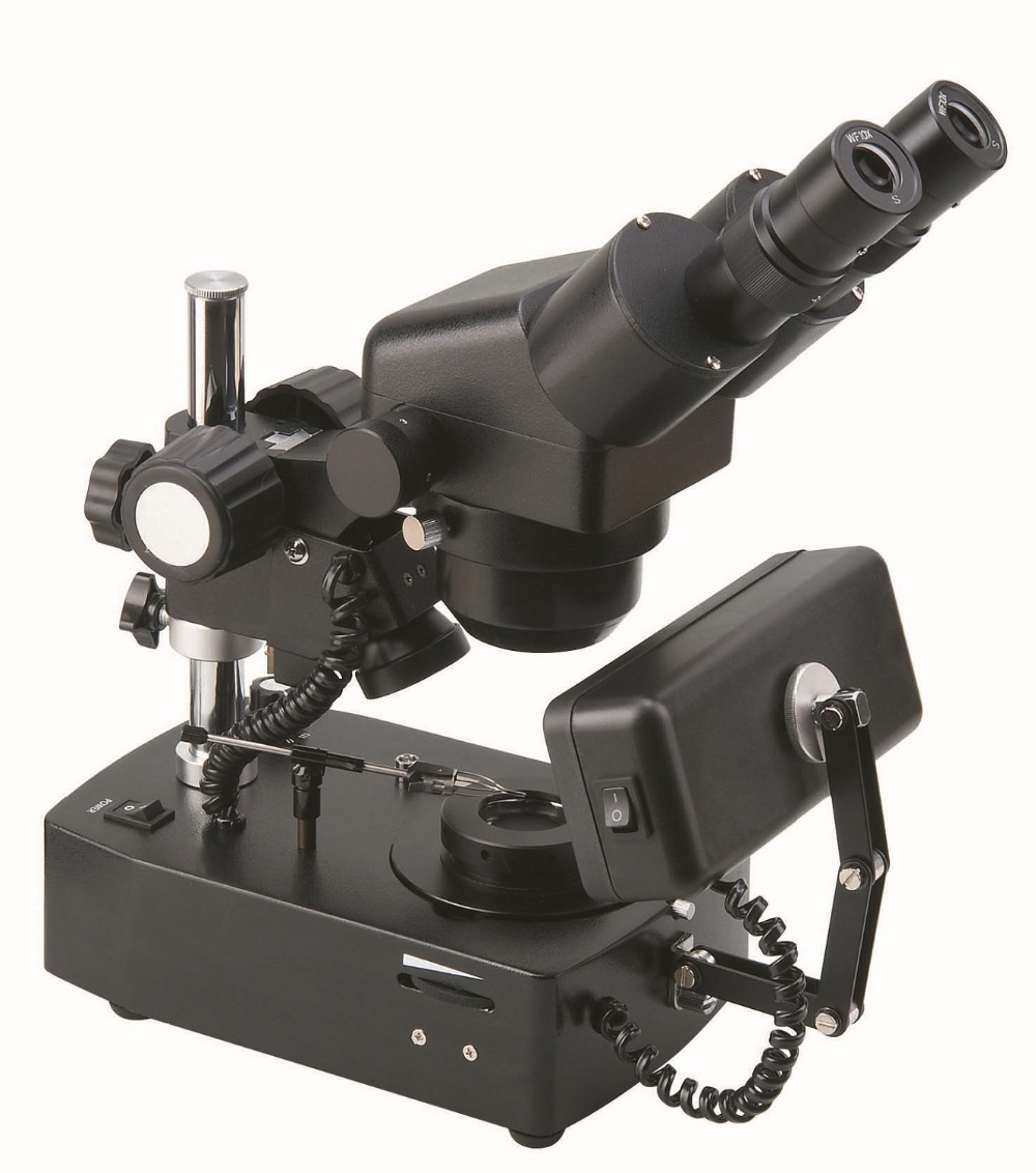 Microscopio binocolo C-2D, microscopio stereo a distanza di lavoro lungo con LED da 3 W, microscopio mobile