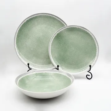 Colorful Reactive Ceramic Bowls Mexican Ceramic Dinnerware Sets