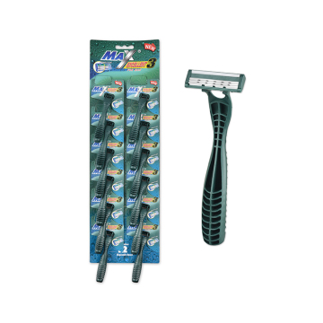 3-Blade Disposable Shaving Razor - Wholesale Razor Blades