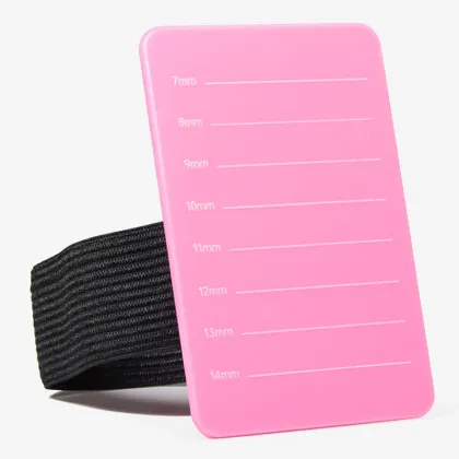 Acrylic Pink Lash Pallet Tray with Magnet Hold Tweezers for Eyelash Extensions