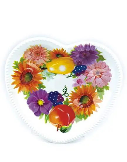 HW5026,HEART STYLE PLASTIC FRUIT PLATE