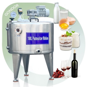 Tank pasteurizer à gaz flash 100L de 100L - Machine de pasteurisation au miel de lait 50L