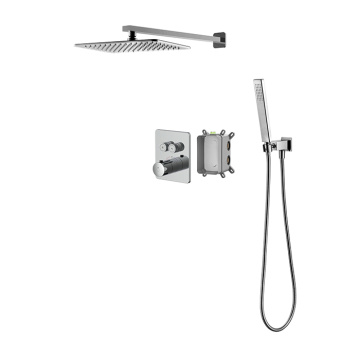 rain shower faucet system 3 Piece Hand Held Matte Black Shower Set Manufactory