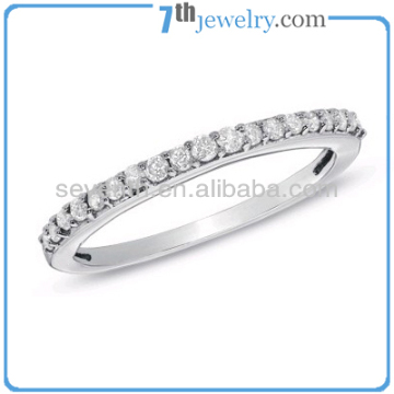 2014 Fashionable Jewelry Rhodium Plated CZ Diamond Eternity Ring,Tat Ring
