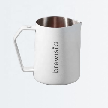 Brewista Professional White Milk Frother Jug with Creative Temperature Strip