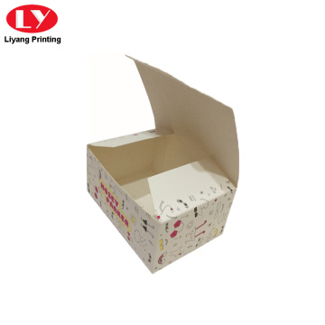 Caja de embalaje plegable de papel troquelado reciclado