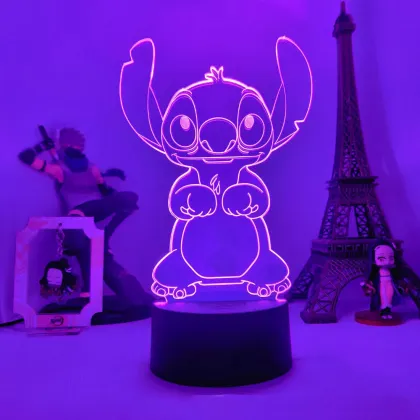 Stitch-inspired Goodnight Alien Dog Pet Light: 3D LED Lamp