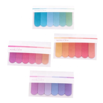 Gradient Color Creative Office Stickers: Novelty Sticky Notes & Planner Supplies