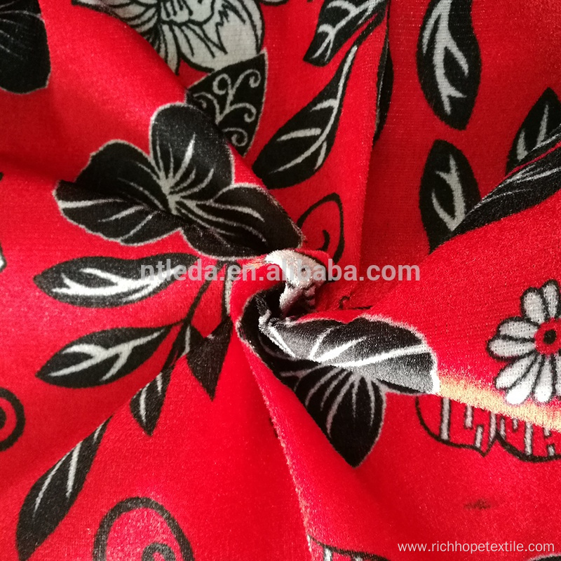 Factory Price Egypt Style Cheap Printed Velvet Fabric