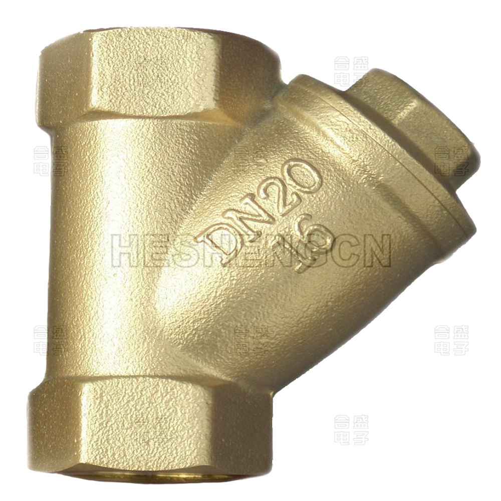 Brass 45-Degree Tee Pipe Fitting Valve
