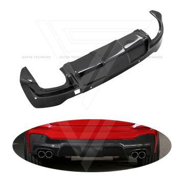 3D Design Carbon Fiber Diffuser ด้านหลังสำหรับ BMW F26 X4 2014-2018 M-Tech Bumper