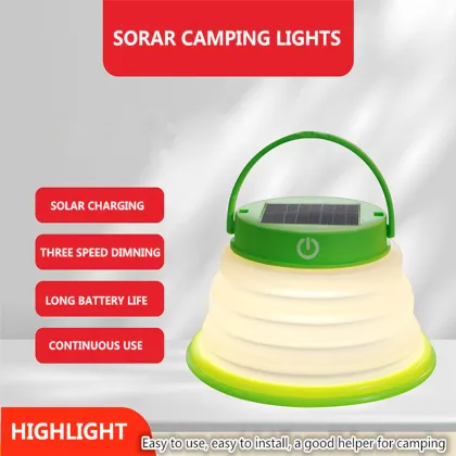 Portable USB mini Collapsible Solar LED Camping Lights