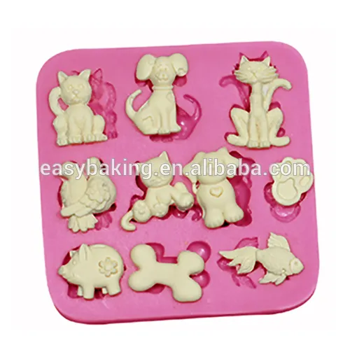 2015 NEW Cake Decorating Supplies Pet Dog Factory Price Silicone Molds